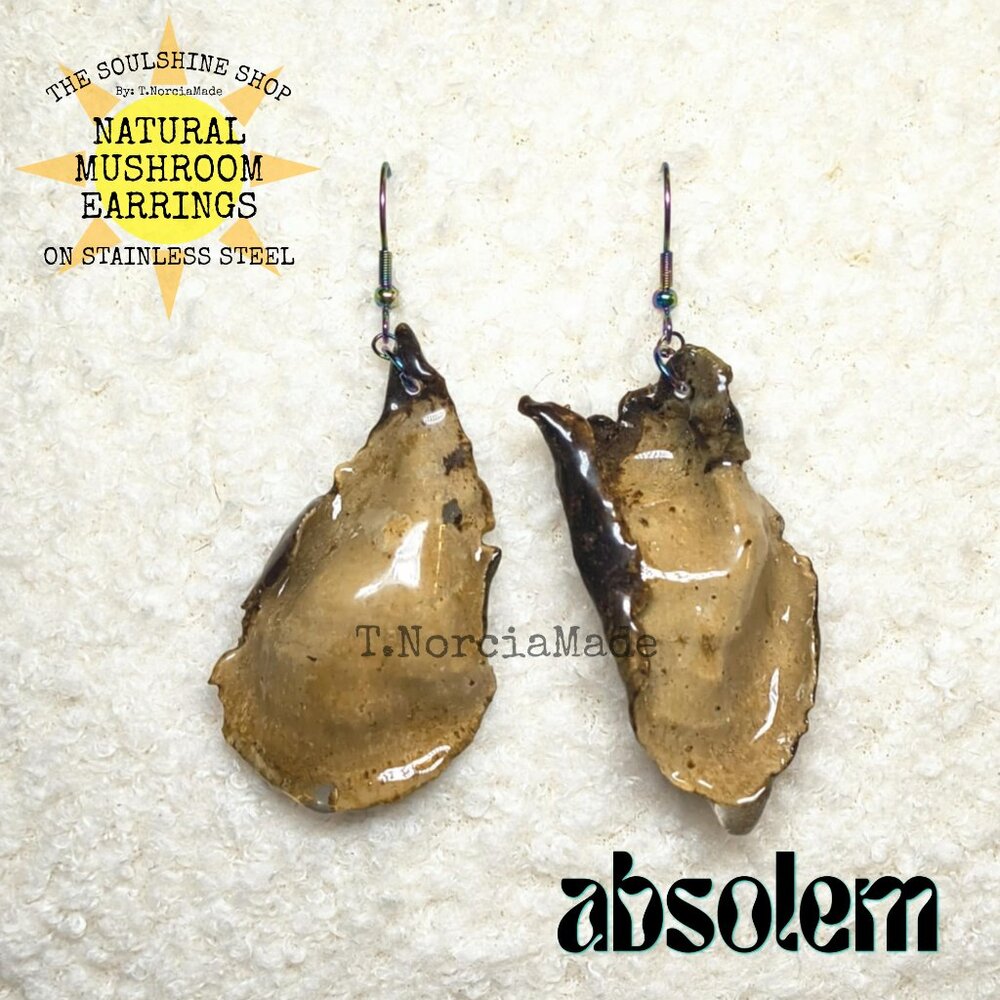 Absolem Natural Mushroom Earrings